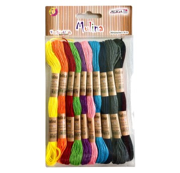 Mulina MUL-6640 mix kolorów dł.8m blister 6657