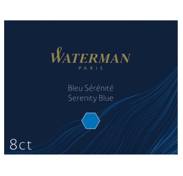 NABOJE WATERMAN DŁUGIE (8) NIEBIESKIE S0110860