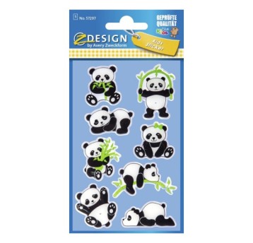 NAKLEJKI BŁYSZCZĄCE PANDY 57297