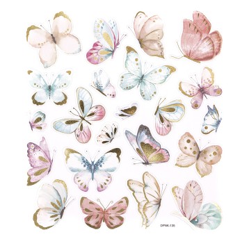 NAKLEJKI - BOHO BUTTERFLIES, 22 SZT. 9552