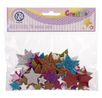 NAKLEJKI DEKORACYJNE-BROKATOWE GWIAZDKI 335117010
