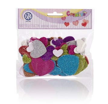 NAKLEJKI DEKORACYJNO-BROKATOWE SERCA 335117009