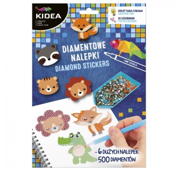 NAKLEJKI DIAMENTOWE ZWIERZĘTA KIDEA 8132