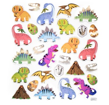 NAKLEJKI - DINOZAURY 28 SZT. 2744 A'5