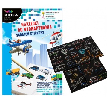 NAKLEJKI DO WYDRAPYWANIA POJAZDY KIDEA 9139