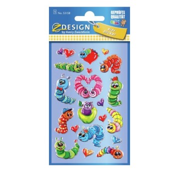 NAKLEJKI FOLIA 3D GĄSIENICE 53158