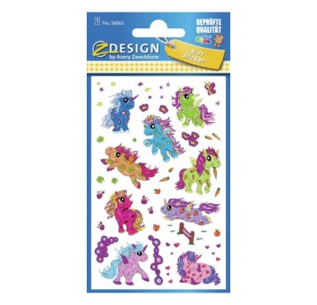 NAKLEJKI FOLIOWE BROKATOWE KONIKI 56063