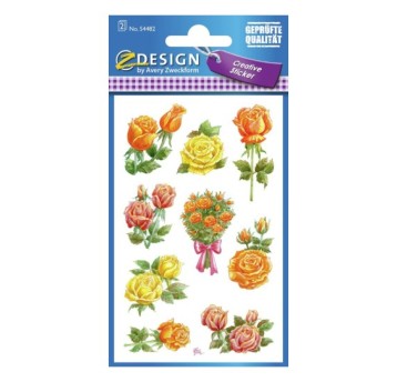 NAKLEJKI KREATYWNE KWIATY 54482