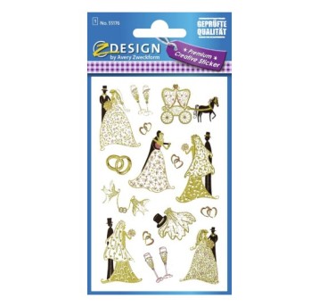 NAKLEJKI KREATYWNE ŚLUB 55176