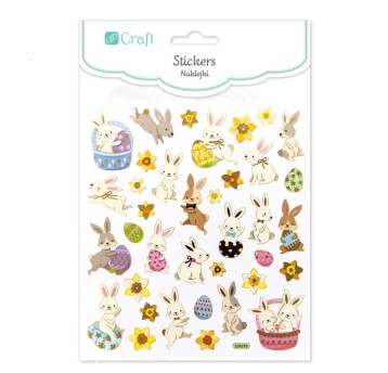 NAKLEJKI - KRÓLICZKI 37 SZT. 3104