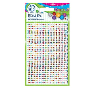 NAKLEJKI KRYSZTAŁKI TĘCZOWA ROSA 335118011 A'24