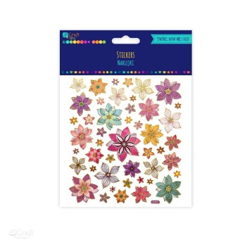 NAKLEJKI - KWIATY 46 SZT 9351 A'5