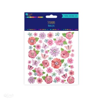 NAKLEJKI - KWIATY 46 SZT 9405 A'5