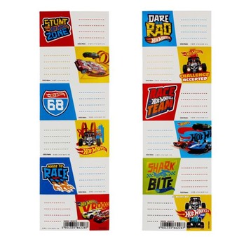 NAKLEJKI NA ZESZYT HOT WHEELS STK PBA 25/2500 A'25