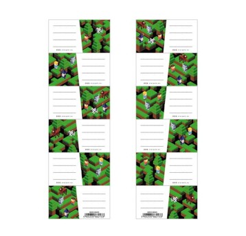 NAKLEJKI NA ZESZYT MINECRAFT STK A'25 2133