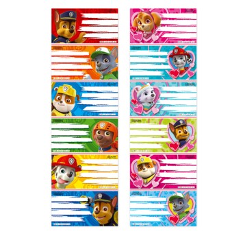 NAKLEJKI NA ZESZYT PSI PATROL A'25 0274