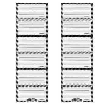 NAKLEJKI NA ZESZYT RAMKA BW1 STK PB A`25 /2500