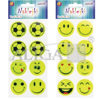 Naklejki odblaskowe, mix wzorów