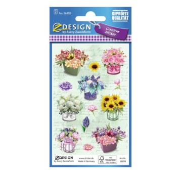 NAKLEJKI PAPIEROWE BUKIETY 56890