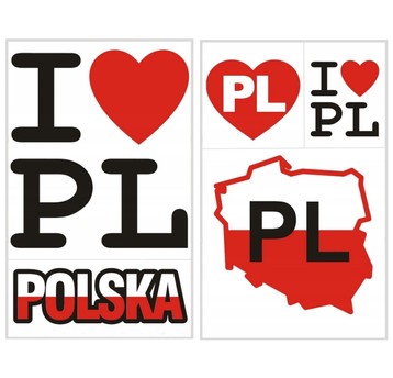 NAKLEJKI PAPIEROWE POLSKIE SYMBOLE 53124