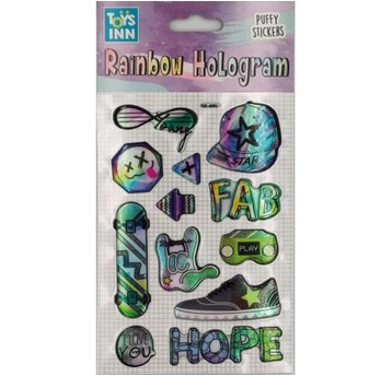 Naklejki rainbow hologram - fab 8615