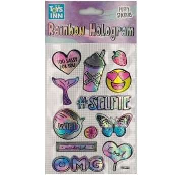 Naklejki rainbow hologram - selfie 8417