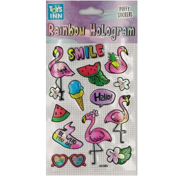 Naklejki rainbow hologram - smile 8646