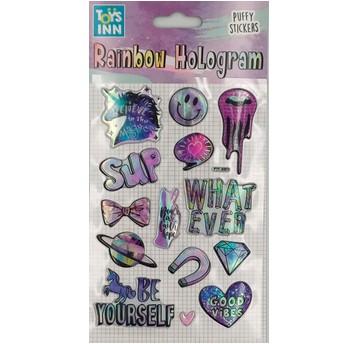 Naklejki rainbow hologram - unicorn 8660 A'6