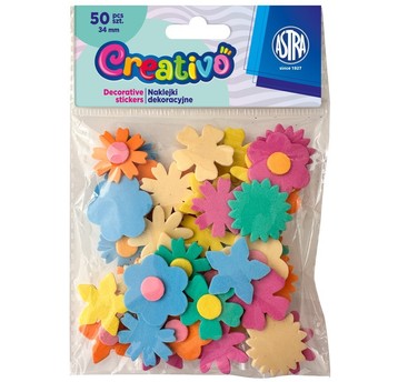 NAKLEJKI SAMOPRZYLEPNE ASTRA CREATIVO KWIATY 3161