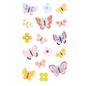 NAKLEJKI ŚWIECĄCE W CIEMNOŚCI - MOTYLE 4463 A'5