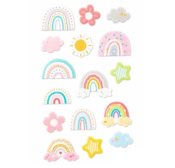 NAKLEJKI ŚWIECĄCE W CIEMNOŚCI - TĘCZA 4470