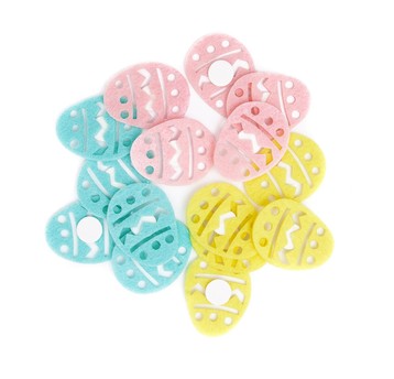 NAKLEJKI Z FILCU-AŻUROWE JAJKA 3,5CM, 15 SZT. 2535