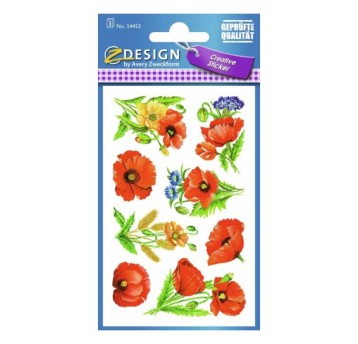 NAKLEJKI Z KWIATAMI MAKI 54453