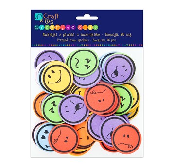 NAKLEJKI Z PIANKI - EMOCJE, 60 PCS 9332 A'6