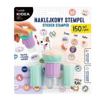 NAKLEJKOWY STEMPEL 150 SZT. KIDEA 0088