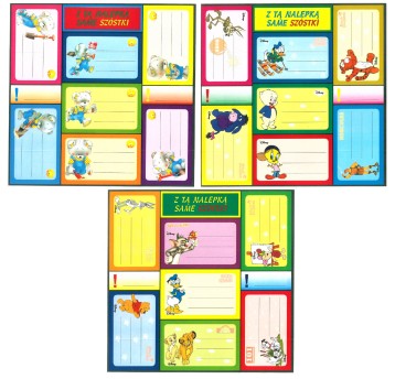 NALEPKI NA ZESZYT KOLOR (30)