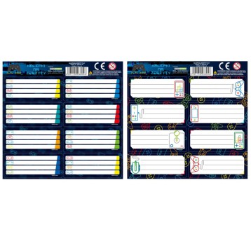 NALEPKI NA ZESZYTY DF PLAY A'25 9070