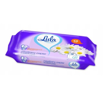 NAWILŻAJĄCY PAPIER TOALET. 60SZT RUMIANKOWY 1420