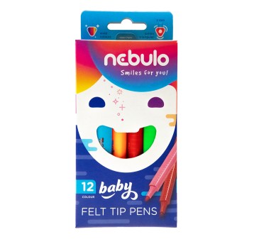 NEBULO FLAMASTRY JUMBO TRÓJKĄTNE 12 KOL. 0512