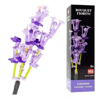 NICE KWIATY Z KLOCKÓW 198 LAWENDA 86EL 780003