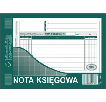 NOTA KSIĘGOWA A5 416-3