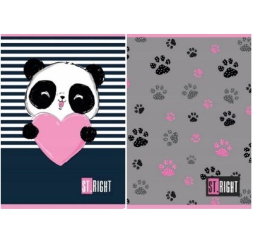 NOTATNIK A6/50K KRATKA ST.RIGHT MIX DZIEW.7832