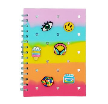 Notatnik z wpinkami multicolor