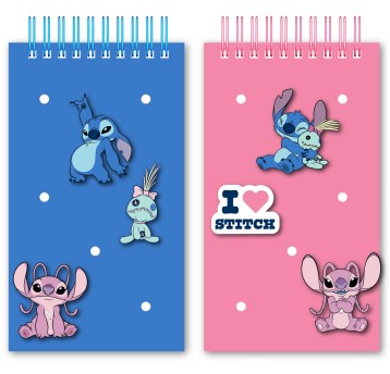 NOTES 15X8,5CM Z SILIKONOWĄ OKŁADKA STITCH 7728