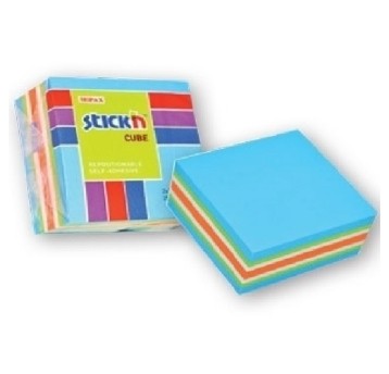 NOTES KOSTKA 51X51MM NIEBIES - MIX NEON I PASTEL