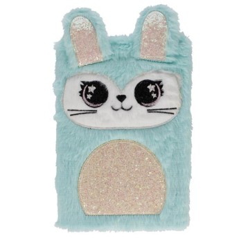 NOTES W LINIĘ PLUSZOWY A5 NIEBIESKI KRÓLIK 0782