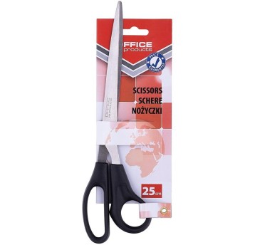 NOŻYCZKI BIUROWE 25CM CZARNE 5033