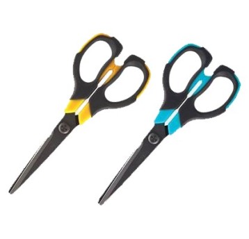 NOŻYCZKI BIUROWE NON-STICK 17CM 6 3/4" ŻÓŁTE