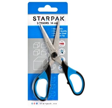 NOŻYCZKI MET 15 CM Z GUM RĄCZKĄ A"12 7499