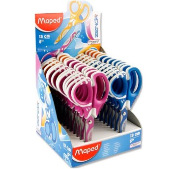 NOŻYCZKI SZKOL. ZENOA FIT ASYMETR. 13CM A'24 1127